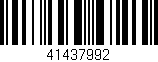 Código de barras (EAN, GTIN, SKU, ISBN): '41437992'