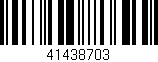 Código de barras (EAN, GTIN, SKU, ISBN): '41438703'