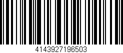 Código de barras (EAN, GTIN, SKU, ISBN): '4143927196503'