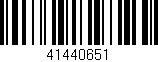 Código de barras (EAN, GTIN, SKU, ISBN): '41440651'