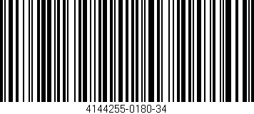Código de barras (EAN, GTIN, SKU, ISBN): '4144255-0180-34'