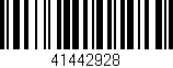 Código de barras (EAN, GTIN, SKU, ISBN): '41442928'