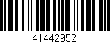 Código de barras (EAN, GTIN, SKU, ISBN): '41442952'