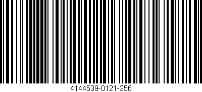 Código de barras (EAN, GTIN, SKU, ISBN): '4144539-0121-356'