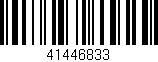 Código de barras (EAN, GTIN, SKU, ISBN): '41446833'