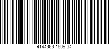 Código de barras (EAN, GTIN, SKU, ISBN): '4144888-1905-34'