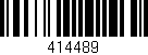 Código de barras (EAN, GTIN, SKU, ISBN): '414489'