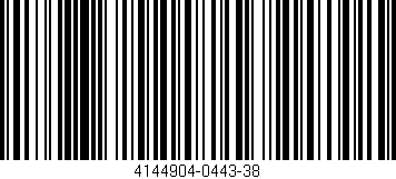 Código de barras (EAN, GTIN, SKU, ISBN): '4144904-0443-38'