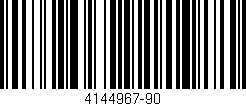 Código de barras (EAN, GTIN, SKU, ISBN): '4144967-90'