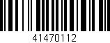 Código de barras (EAN, GTIN, SKU, ISBN): '41470112'