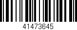 Código de barras (EAN, GTIN, SKU, ISBN): '41473645'