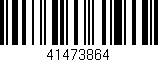 Código de barras (EAN, GTIN, SKU, ISBN): '41473864'