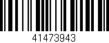 Código de barras (EAN, GTIN, SKU, ISBN): '41473943'