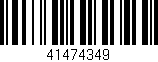Código de barras (EAN, GTIN, SKU, ISBN): '41474349'