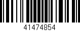 Código de barras (EAN, GTIN, SKU, ISBN): '41474854'