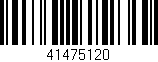 Código de barras (EAN, GTIN, SKU, ISBN): '41475120'