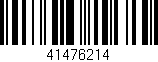 Código de barras (EAN, GTIN, SKU, ISBN): '41476214'