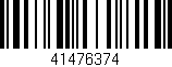 Código de barras (EAN, GTIN, SKU, ISBN): '41476374'