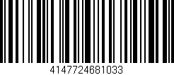 Código de barras (EAN, GTIN, SKU, ISBN): '4147724681033'