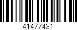 Código de barras (EAN, GTIN, SKU, ISBN): '41477431'