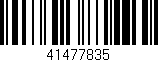 Código de barras (EAN, GTIN, SKU, ISBN): '41477835'
