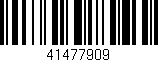 Código de barras (EAN, GTIN, SKU, ISBN): '41477909'