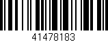 Código de barras (EAN, GTIN, SKU, ISBN): '41478183'