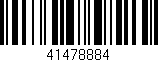 Código de barras (EAN, GTIN, SKU, ISBN): '41478884'