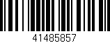 Código de barras (EAN, GTIN, SKU, ISBN): '41485857'
