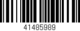 Código de barras (EAN, GTIN, SKU, ISBN): '41485989'