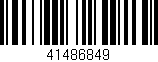 Código de barras (EAN, GTIN, SKU, ISBN): '41486849'