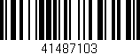 Código de barras (EAN, GTIN, SKU, ISBN): '41487103'