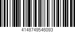 Código de barras (EAN, GTIN, SKU, ISBN): '4148749546093'