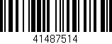 Código de barras (EAN, GTIN, SKU, ISBN): '41487514'