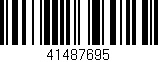 Código de barras (EAN, GTIN, SKU, ISBN): '41487695'
