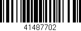 Código de barras (EAN, GTIN, SKU, ISBN): '41487702'