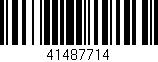 Código de barras (EAN, GTIN, SKU, ISBN): '41487714'