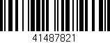 Código de barras (EAN, GTIN, SKU, ISBN): '41487821'
