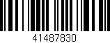 Código de barras (EAN, GTIN, SKU, ISBN): '41487830'