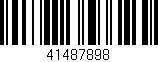 Código de barras (EAN, GTIN, SKU, ISBN): '41487898'