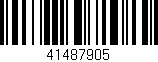 Código de barras (EAN, GTIN, SKU, ISBN): '41487905'
