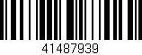 Código de barras (EAN, GTIN, SKU, ISBN): '41487939'