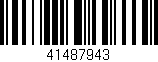 Código de barras (EAN, GTIN, SKU, ISBN): '41487943'