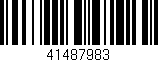 Código de barras (EAN, GTIN, SKU, ISBN): '41487983'