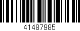 Código de barras (EAN, GTIN, SKU, ISBN): '41487985'