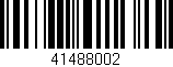 Código de barras (EAN, GTIN, SKU, ISBN): '41488002'