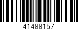 Código de barras (EAN, GTIN, SKU, ISBN): '41488157'