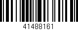 Código de barras (EAN, GTIN, SKU, ISBN): '41488161'