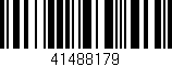 Código de barras (EAN, GTIN, SKU, ISBN): '41488179'