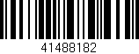 Código de barras (EAN, GTIN, SKU, ISBN): '41488182'